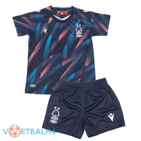 Nottingham Forest kinderen voetbal jerseys derde blauw 2022-2023