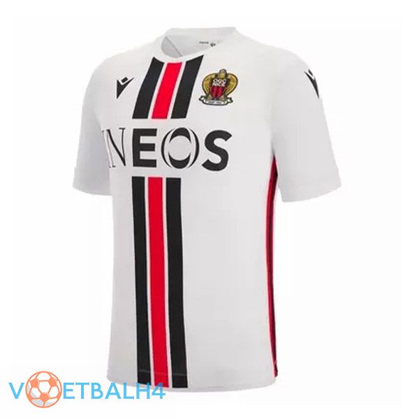 OGC Nice voetbal jersey uit wit 2022/2023