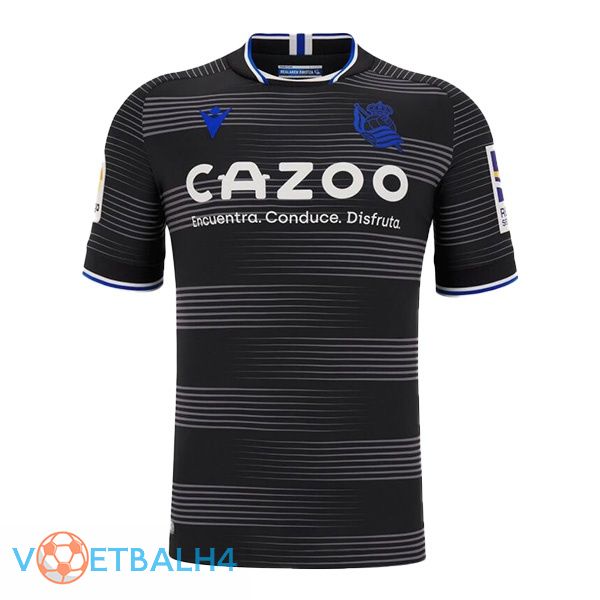 Real Sociedad voetbal jerseys uit zwart 2022-2023