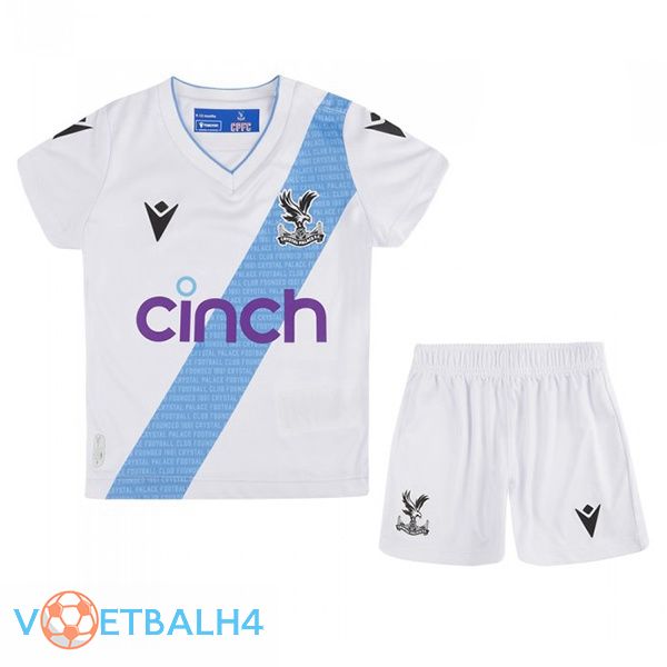 Crystal Palace kinderen voetbal jersey uit wit 2023/2024