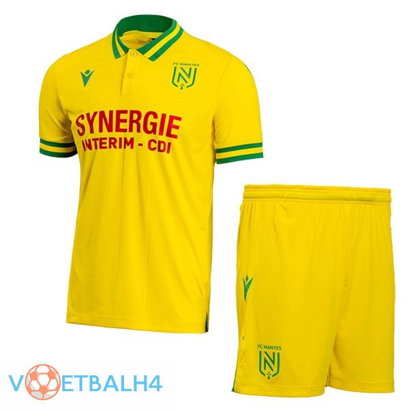 FC Nantes kinderen voetbal jersey thuis geel 2023/2024