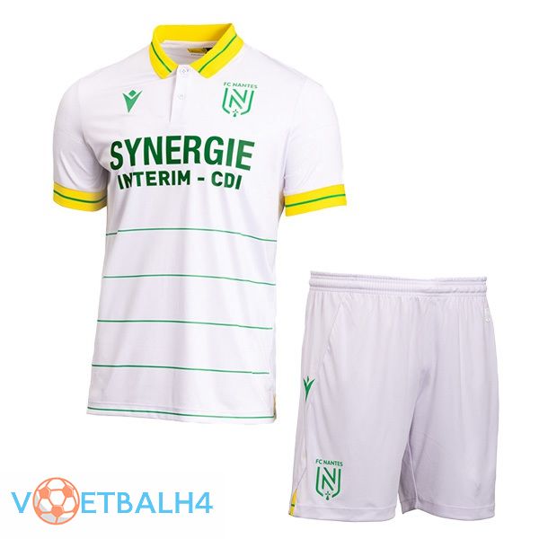 FC Nantes kinderen voetbal jersey uit wit 2023/2024