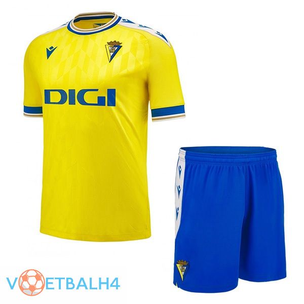 Cadiz CF kinderen voetbal jersey thuis geel 2023/2024