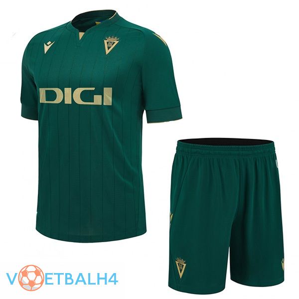 Cadiz CF kinderen voetbal jersey derde groente 2023/2024