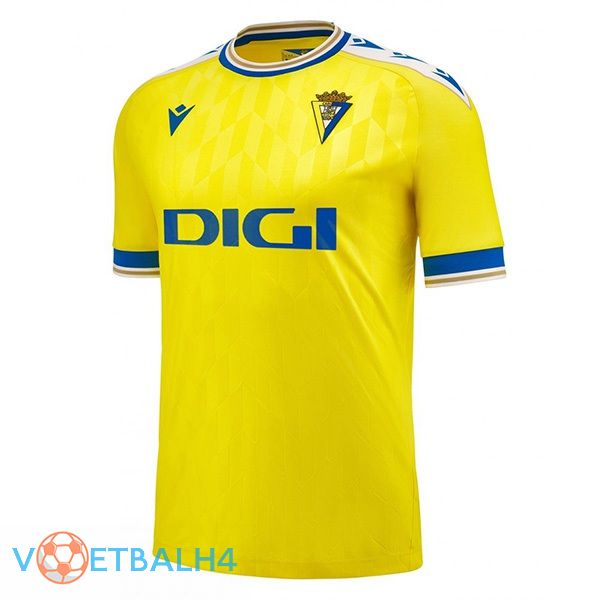 Cadiz CF voetbal jersey thuis geel 2023/2024