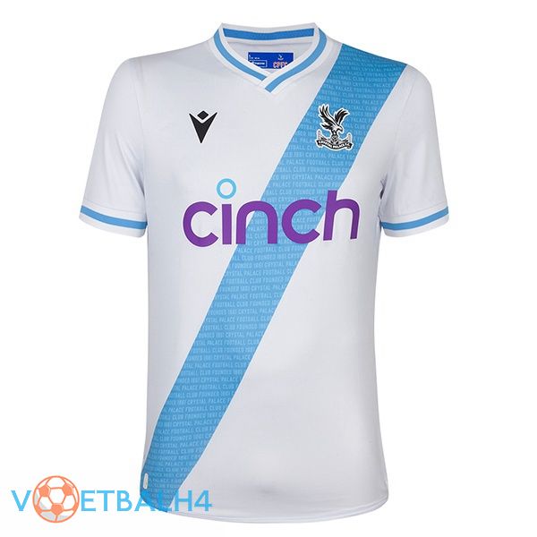 Crystal Palace voetbal jersey uit wit 2023/2024