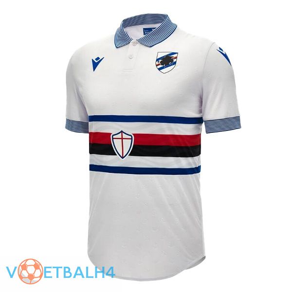 UC Sampdoria voetbal jersey uit wit 2023/2024