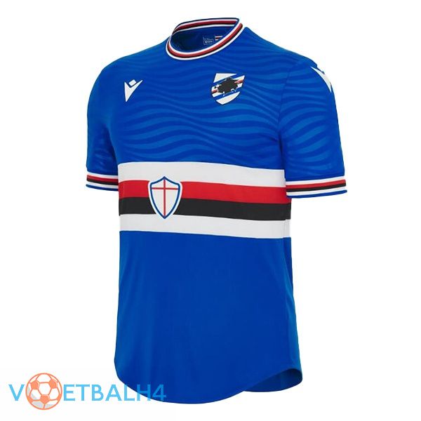 UC Sampdoria voetbal jersey thuis blauw 2023/2024