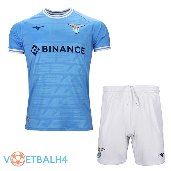 SS Lazio kinderen voetbal jerseys thuis blauw 2022-2023