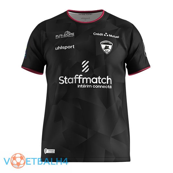 Clermont Foot 63 voetbal jersey derde zwart 2023/2024