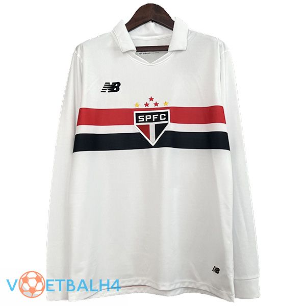 Sao Paulo FC thuis voetbal jersey lange mouw2024/2025