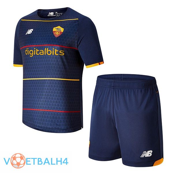 AS Roma kinderen vierde jersey blauw 21/22