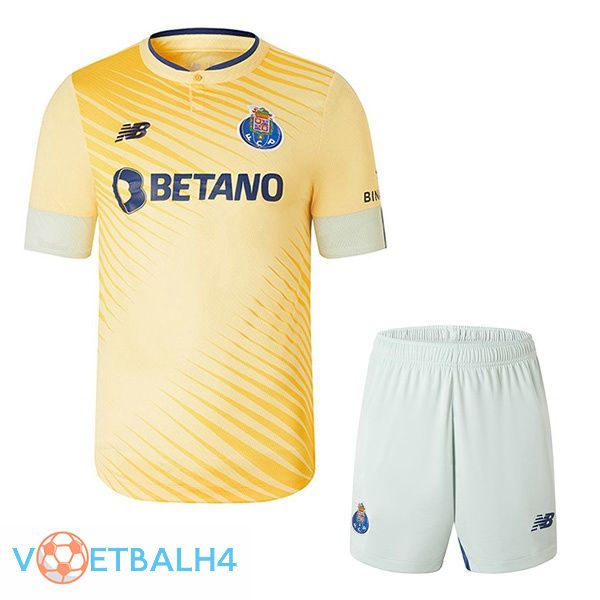 FC Porto kinderen voetbal jerseys uit geel 2022-2023