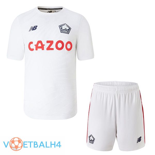 Lille OSC kinderen voetbal jerseys uit wit 2022-2023