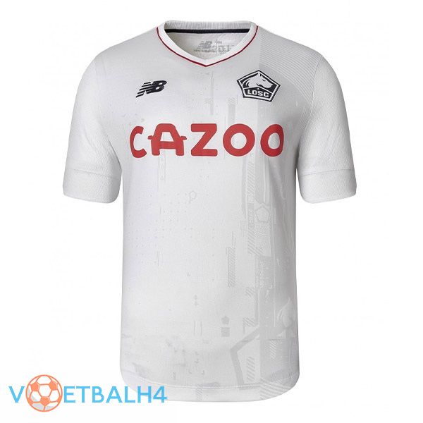 Lille OSC voetbal jersey uit wit 2022/2023