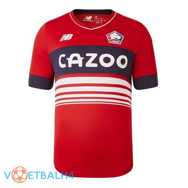 Lille OSC voetbal jersey thuis rood 2022/2023