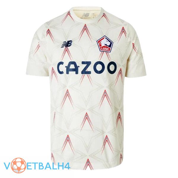 Lille OSC voetbal jersey vierde wit 2022/2023