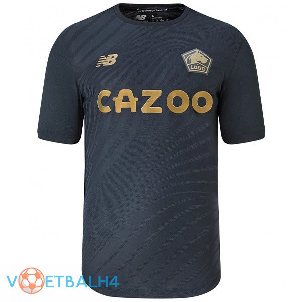 Lille OSC voetbal jerseys derde zwart 2022-2023