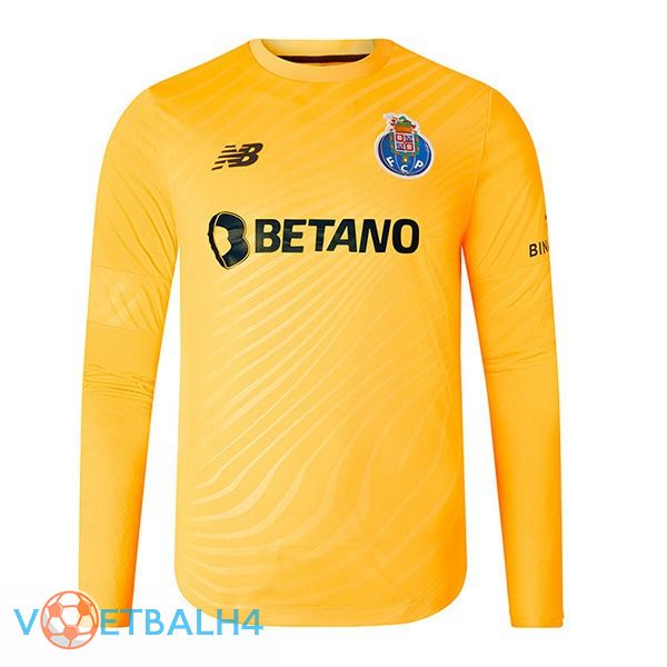 FC Porto doelman voetbal jerseys lange mouwgeel 2022-2023