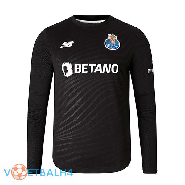 FC Porto doelman voetbal jerseys lange mouwzwart 2022-2023