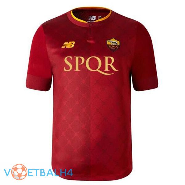 AS Roma voetbal jersey thuis SPQR rood 2022/2023