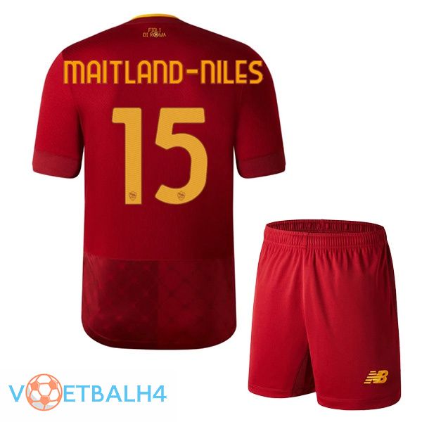 AS Roma (MAITLAND-NILES 15) jersey thuis kinderen rood 2022/2023