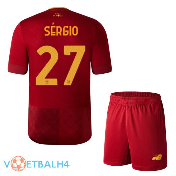 AS Roma (SÉRGIO 27) jersey thuis kinderen rood 2022/2023