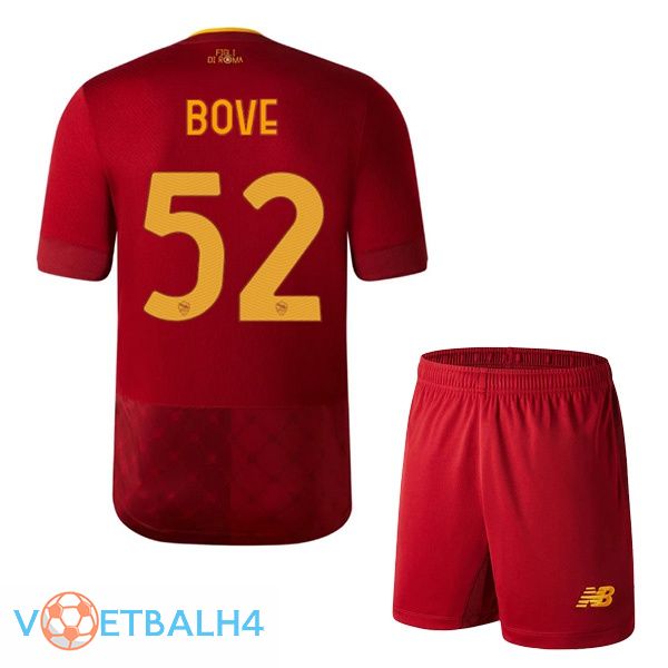 AS Roma (BOVE 52) jersey thuis kinderen rood 2022/2023