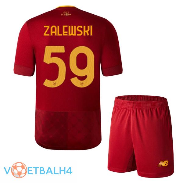 AS Roma (ZALEWSKI 59) jersey thuis kinderen rood 2022/2023