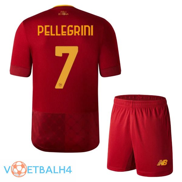 AS Roma (PELLEGRINI 7) jersey thuis kinderen rood 2022/2023