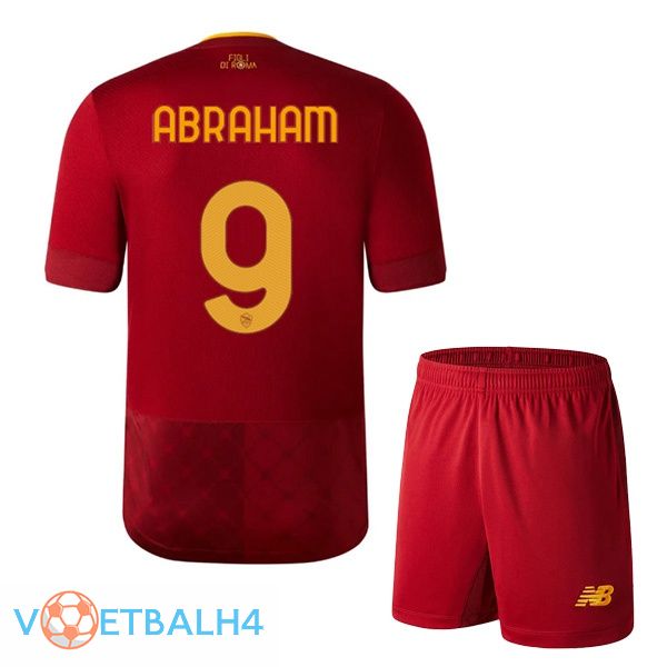 AS Roma (ABRAHAM 9) jersey thuis kinderen rood 2022/2023