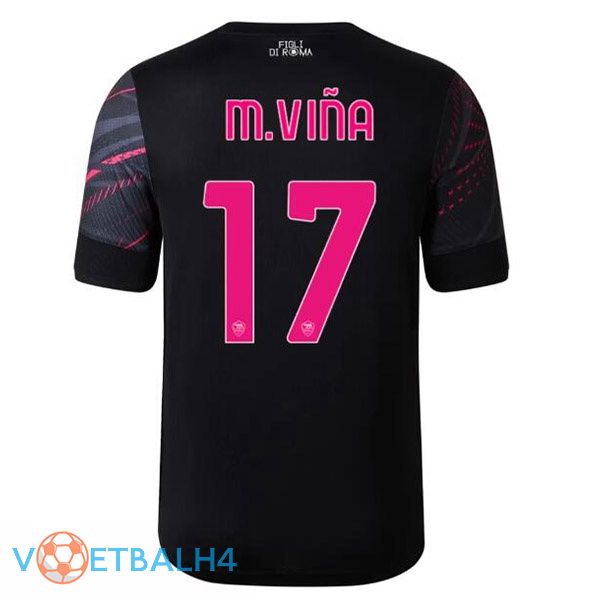 AS Roma (M.VIÑA 17) voetbal jerseys derde zwart 2022-2023