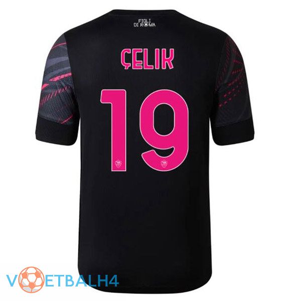 AS Roma (ÇELIK 19) voetbal jerseys derde zwart 2022-2023