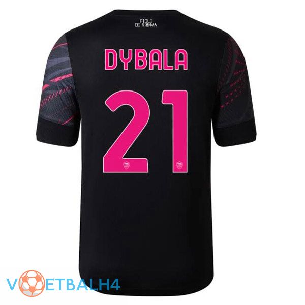 AS Roma (DYBALA 21) voetbal jerseys derde zwart 2022-2023