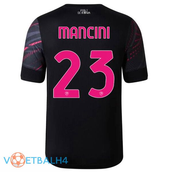 AS Roma (MANCINI 23) voetbal jerseys derde zwart 2022-2023