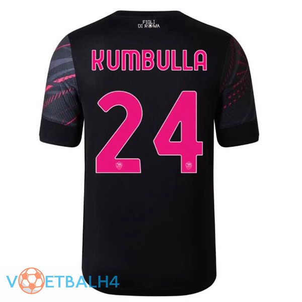 AS Roma (KUMBULLA 24) voetbal jerseys derde zwart 2022-2023