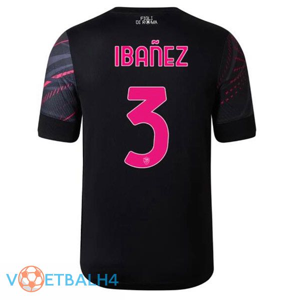 AS Roma (IBAÑEZ 3) voetbal jerseys derde zwart 2022-2023