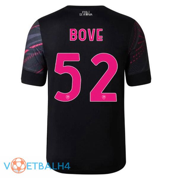 AS Roma (BOVE 52) voetbal jerseys derde zwart 2022-2023