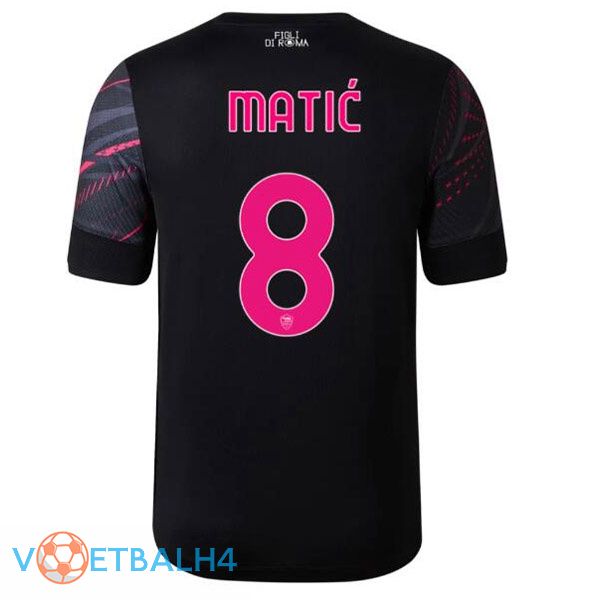 AS Roma (MATIĆ 8) voetbal jerseys derde zwart 2022-2023