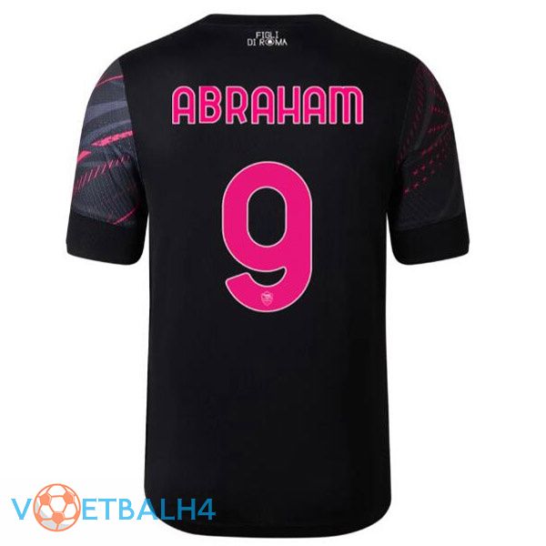 AS Roma (ABRAHAM 9) voetbal jerseys derde zwart 2022-2023