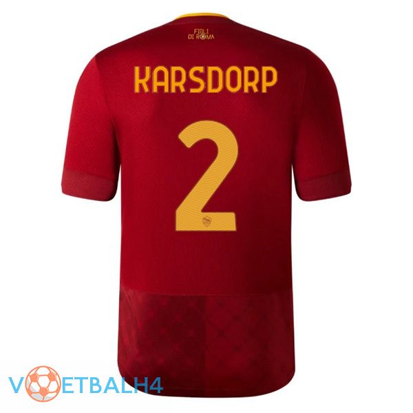 AS Roma (KARSDORP 2) jersey thuis rood 2022/2023