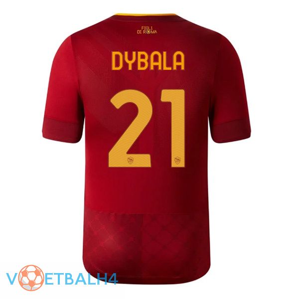 AS Roma (DYBALA 21) voetbal jersey thuis rood 2022/2023