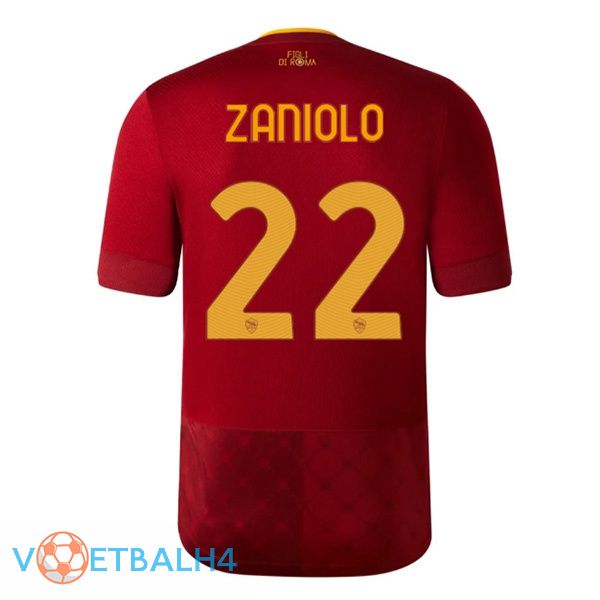 AS Roma (ZANIOLO 22) jersey thuis rood 2022/2023