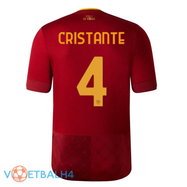 AS Roma (CRISTANTE 4) jersey thuis rood 2022/2023