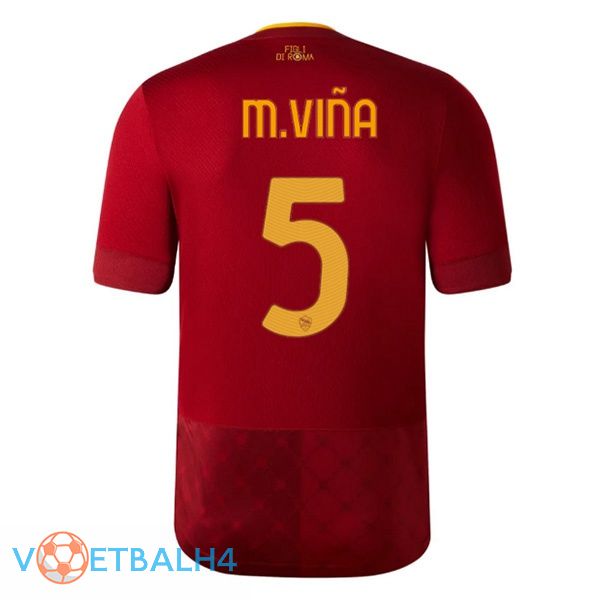 AS Roma (M.VIÑA 5) jersey thuis rood 2022/2023