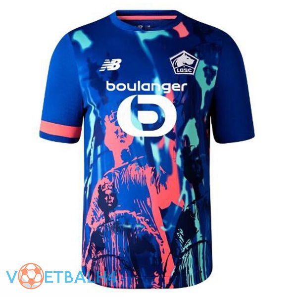 Lille OSC voetbal jersey vierde blauw 2023/2024