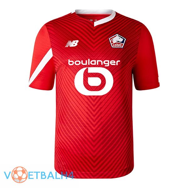 Lille OSC voetbal jersey thuis rood 2023/2024