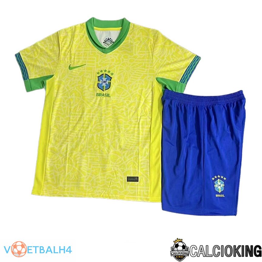 Brazilië kinderen voetbal jersey thuis 2024/2025