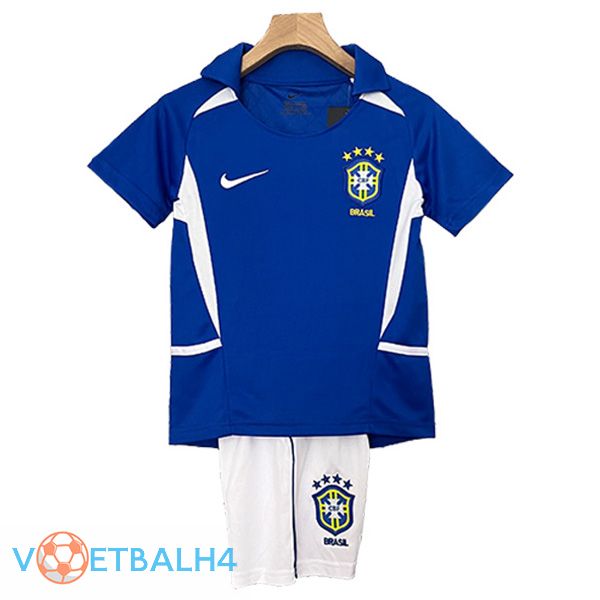 Brazilië Retro kinderen uit voetbal jersey 2000