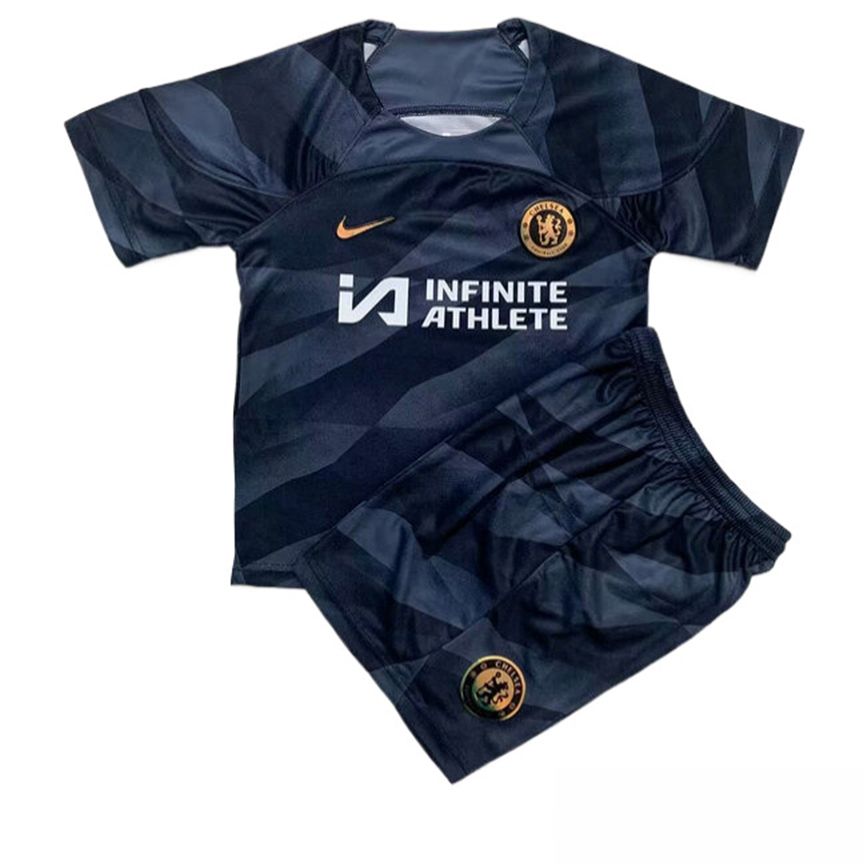 FC Chelsea kinderen doelman voetbal jersey zwart 2023/2024